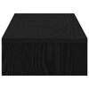 vidaXL Monitorst&auml;nder Verstellbar Schwarz Eichen-Optik 80x24x10,5 cm