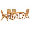 vidaXL Garten Essgruppe 5 pcs Braun Massivholz Akazie
