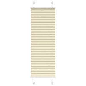 vidaXL Plissee Creme 40x100 cm Stoffbreite 39,4 cm Polyester