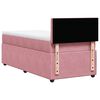 vidaXL Boxspringbett mit Matratze Rosa 90x190 cm Samt