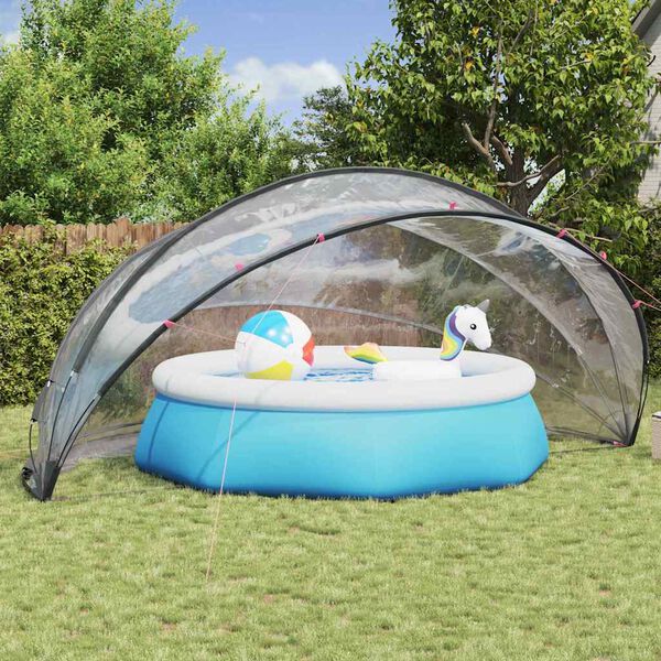 vidaXL Pool-Dome Transparent 546 x 516 x 250 cm PVC