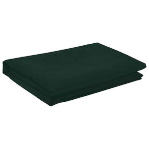 vidaXL Tischdecke Oval Dunkelgr&uuml;n 160 x 220 cm
