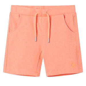 Kindershorts mit Kordelzug Neonorange 128