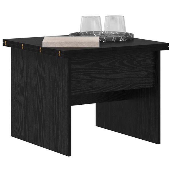 vidaXL Couchtisch Schwarz Eichen-Optik 55 x 54,5 x 45 cm Holzwerkstoff
