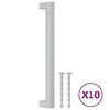 vidaXL M&ouml;belgriffe 10 Stk. Silbern 192 mm Edelstahl
