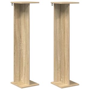 vidaXL Pflanzenst&auml;nder Sonoma-Eiche 25 x 25,5 x 100,5 cm Holzwerkstoff