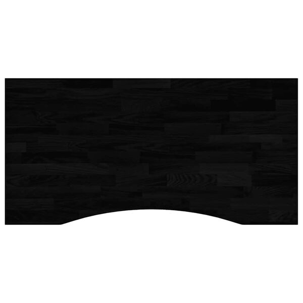 vidaXL Schreibtischplatte Dunkelbraun 100x60x2,5 cm Massivholz Eiche