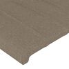 vidaXL Kopfteil mit Ohren Taupe 103x23x78/88 cm Stoff