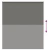 vidaXL Verdunkelungsrollo Grau 140x130cm Stoffbreite 136,6cm Polyester