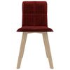 vidaXL Esszimmerst&uuml;hle 4 Stk. Weinrot Stoff