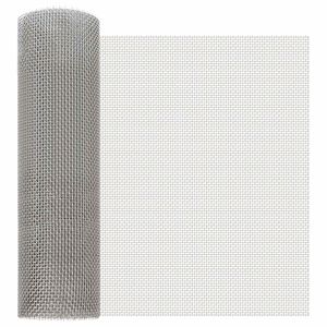 vidaXL Mesh Bildschirm 40 x 500 cm 6 Mesh Edelstahl 201 Silber