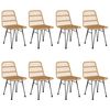 vidaXL 9-tlg. Garten-Essgruppe Poly Rattan