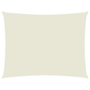 vidaXL Sonnensegel Oxford-Gewebe Rechteckig 3,5x4,5 m Creme