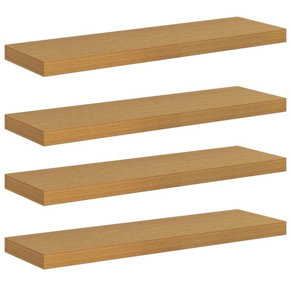 vidaXL Wandregal 4 pcs Beige 80 x 23,5 x 4 cm Holzwerkstoff