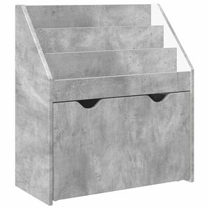 vidaXL Kinderregal Betongrau 60 x 29,5 x 69 cm Holzwerkstoff