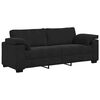 vidaXL 2-teiliges Sofa-Set mit Kissen, schwarzer Samt