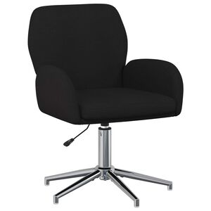 vidaXL Drehstuhl 54 x 58 x 90 cm Schwarz Stoff