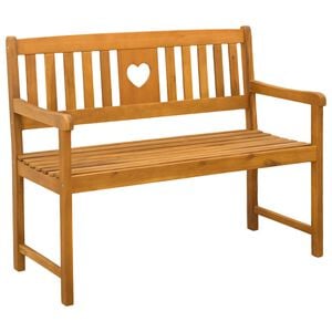 vidaXL Bank Outdoor Natur 110 x 55,5 x 90 cm Massivholz Akazie