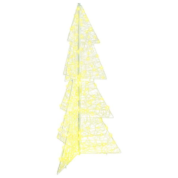 vidaXL Weihnachtsbaum mit 160 LEDs Warmes Wei&szlig; 150 cm Acryl