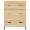 vidaXL Highboard Sonoma-Eiche 69,5x34x180 cm Holzwerkstoff