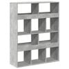 vidaXL Raumteiler Betongrau 100x33x125,5 cm Holzwerkstoff