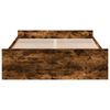 vidaXL Bettgestell mit Schubladen R&auml;uchereiche 120x200cm Holzwerkstoff