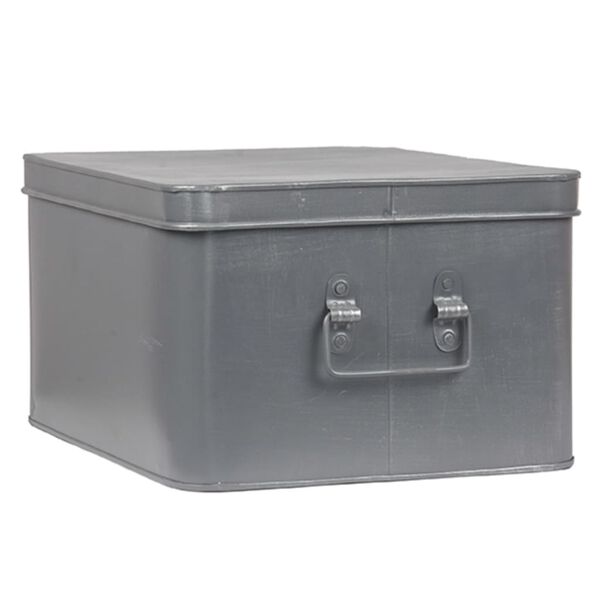 LABEL51 Aufbewahrungsbox Media 35x27x18 cm XL Antik-Grau