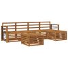 vidaXL Outdoor-Sofagarnitur 6 stk. Natur