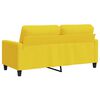 vidaXL 2-Sitzer-Sofa Hellgelb 140 cm Stoff