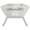 vidaXL Grill Silbern 158x42x31 cm Edelstahl