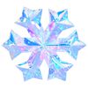 vidaXL Prismatische irisierende LED-Schneeflocke Mehrfarbig