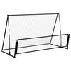 vidaXL 2-in-1 Rebounder und Fu&szlig;balltor 202x104x120 cm Stahl
