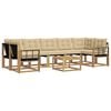 vidaXL Outdoor-Sofagarnitur 8 stk. Wei&szlig; und Beige
