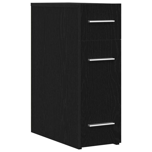 vidaXL Apothekerschrank Schwarze Eiche 20 x 45.5 x 60 cm Holzwerkstoff