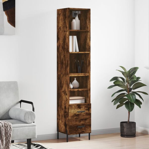 vidaXL Highboard R&auml;uchereiche 34,5x34x180 cm Holzwerkstoff