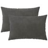 vidaXL Kissenbezug 2 pcs HEERLEN Dunkelgrau 30 x 50 cm Samt