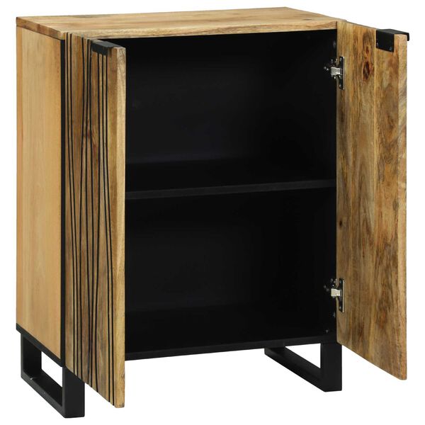vidaXL Sideboard Natur 60 x 33,5 x 75 cm Massivholz Mango