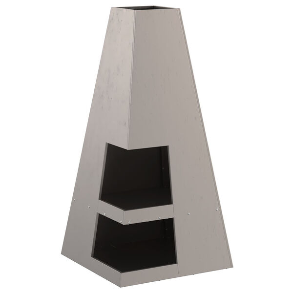 vidaXL Feuerstelle Braun 50 x 50 x 100 cm Stahl