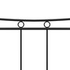 vidaXL Bettgestell Schwarz Metall 140x200 cm
