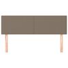 vidaXL Kopfteile 2 Stk. Taupe 72x5x78/88 cm Stoff