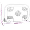 vidaXL Fu&szlig;balltor mit Torwand 120x80x80 cm Polyester