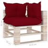 vidaXL 6-tlg. Garten-Lounge-Set aus Paletten mit Kissen Kiefernholz