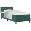 vidaXL Boxspringbett mit Matratze Dunkelgr&uuml;n 90 x 190 cm Samt