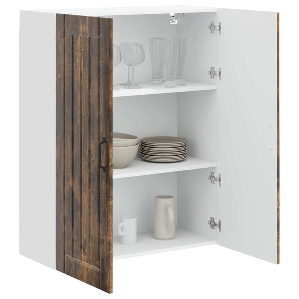 vidaXL K&uuml;chenschrank Ger&auml;ucherte Eiche 80 x 31 x 100 cm Holzwerkstoff