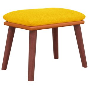 vidaXL Fu&szlig;hocker Senfgelb 45x29,5x35 cm Stoff und Kunstleder