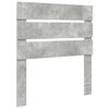 vidaXL Bettrahmen Beton Grau und Silber 70 x 190 cm Holzwerkstoff