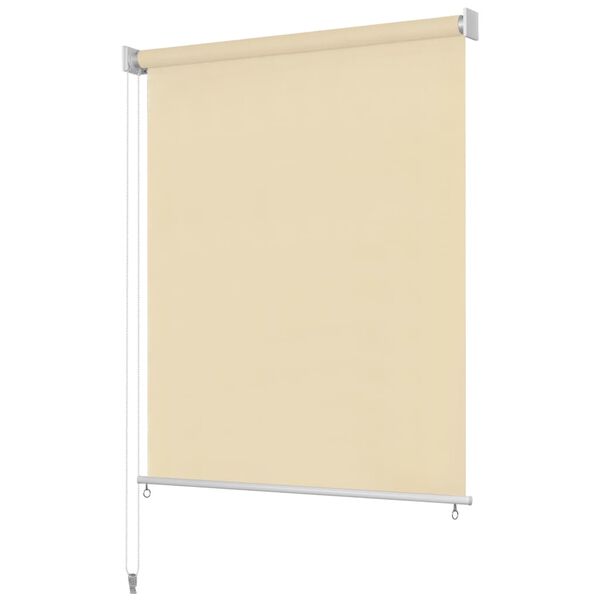 vidaXL Au&szlig;enrollo 350 x 230 cm Cremewei&szlig;