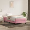 vidaXL Boxspringbett ohne Matratze Rosa 100x210 cm Samt