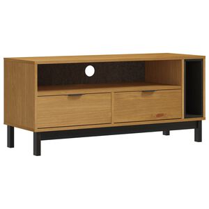vidaXL TV-Schrank FLAM 110x40x50 cm Massivholz Kiefer
