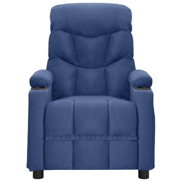 vidaXL Massagesessel Blau Stoff